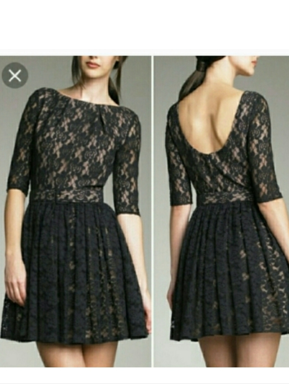 Rachel Zoe black Amanda lace dress
